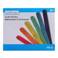 Discount 🥰 12 Packs: 450 ct. (5,400 total) 4.5" Multicolor Craft Sticks by Creatology™ 😀 -Cheap Creatology Store 10121635 1