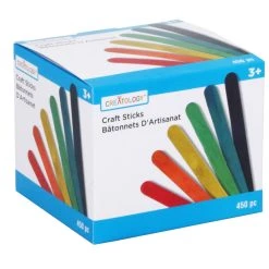 Discount 🥰 12 Packs: 450 ct. (5,400 total) 4.5" Multicolor Craft Sticks by Creatology™ 😀 -Cheap Creatology Store 10121635 2 1