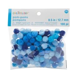 Best reviews of 🌟 1/2" Mixed Blue Pom Poms by Creatology™ 🎁