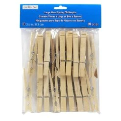 Hot Sale ✨ 12 Packs: 18 ct. (216 total) 3.5" Wood Clothespins by Creatology™ 😉