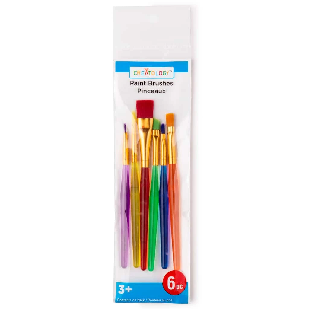 Buy ✨ 6 ct. Taklon Bristle Paintbrushes by Creatology™ 😍 4 Buy ✨ 6 ct. Taklon Bristle Paintbrushes by Creatology™ 😍 - Image 2