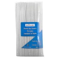 Best Sale ✔️ 12 Packs: 350 ct. (4,200 total) White Chenille Pipe Cleaners by Creatology™ ⌛