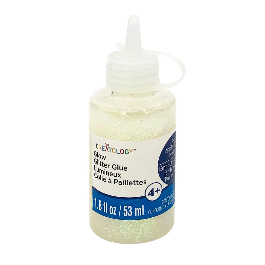 Budget 🌟 12 Pack: Glow-In-Dark Glitter Glue by Creatology® 👍 3 Budget 🌟 12 Pack: Glow-In-Dark Glitter Glue by Creatology® 👍