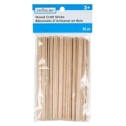 Brand new 🧨 5.5" Wood Craft Sticks by Creatology™ ❤️ -Cheap Creatology Store 10334884 1