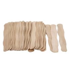 Deals 🔥 12 Packs: 30 ct. (360 total) Wavy Jumbo Wood Craft Sticks by Creatology® ❤️ -Cheap Creatology Store 10369139 3