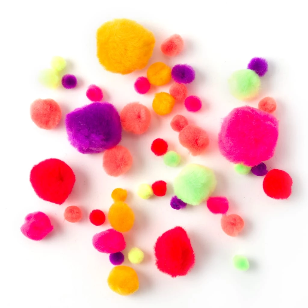 Buy ⭐ Hot Colors Mix Pom Poms by Creatology™ 🧨 5 Buy ⭐ Hot Colors Mix Pom Poms by Creatology™ 🧨 - Image 3