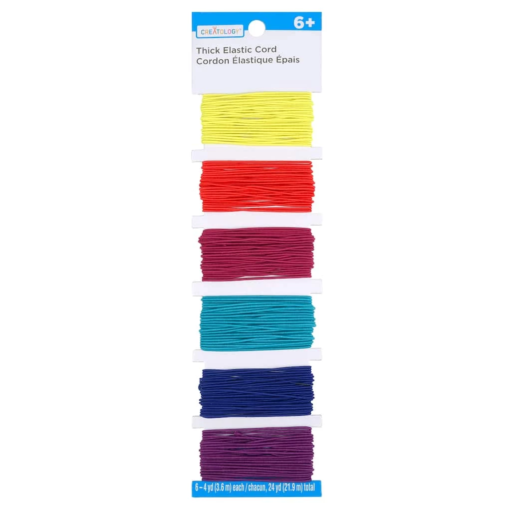 Deals โญ 12 Packs: 6 ct. (72 total) Multicolor Elastic Cord Pack by Creatology™ ๐ 3 Deals โญ 12 Packs: 6 ct. (72 total) Multicolor Elastic Cord Pack by Creatology™ ๐