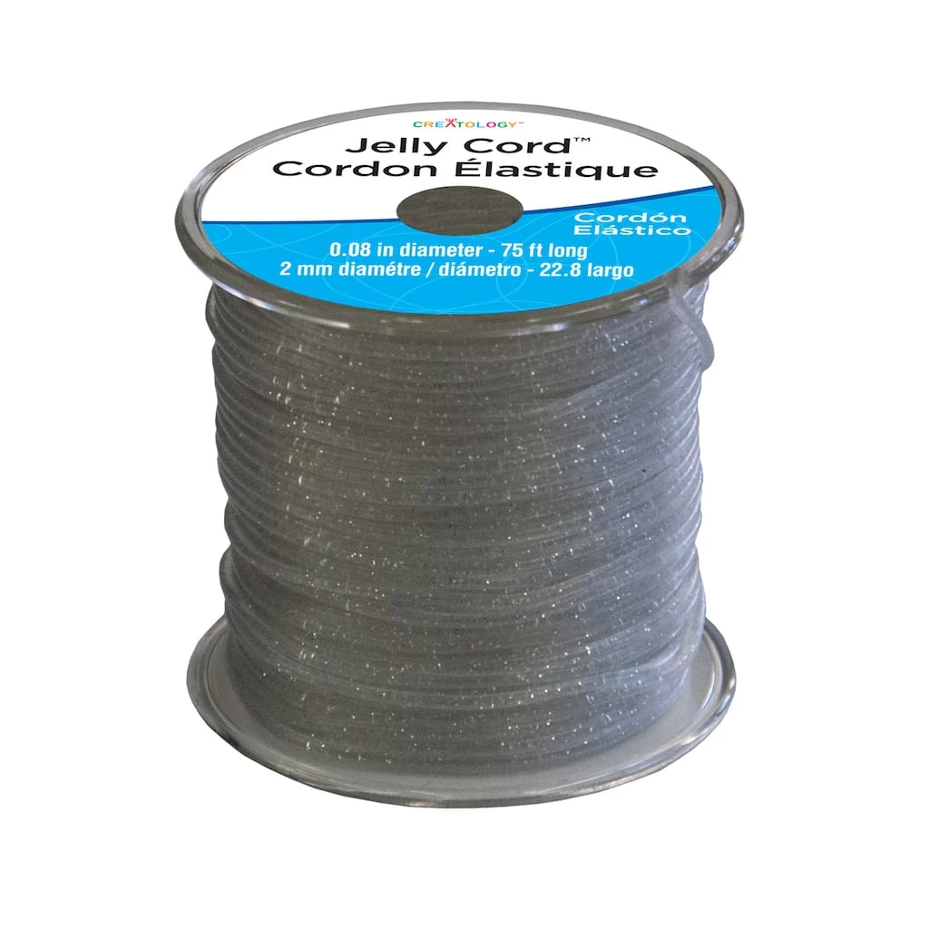 Hot Sale ❤️ 12 Pack: Silver Jelly Cord™ by Creatology™ 🔔 3 Hot Sale ❤️ 12 Pack: Silver Jelly Cord™ by Creatology™ 🔔