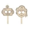 Buy ✔️ 24 Pack: Assorted Wooden Character Mask by Creatology™ 🤩 -Cheap Creatology Store 10437258