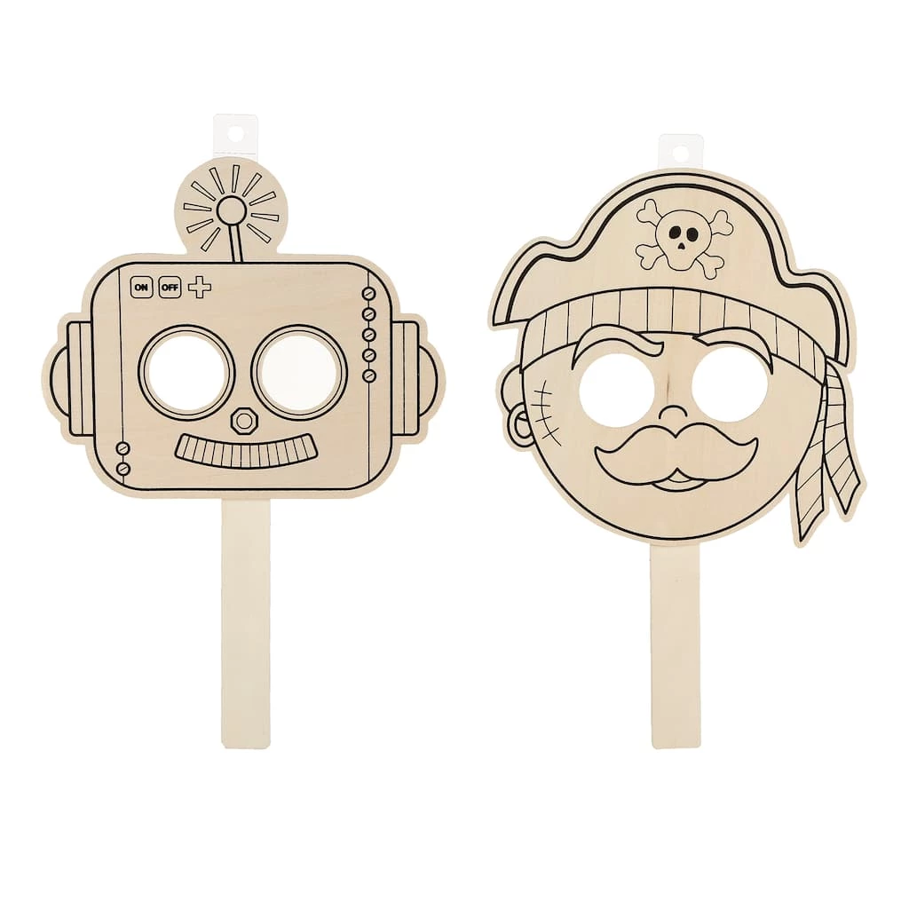 Buy ✔️ 24 Pack: Assorted Wooden Character Mask by Creatology™ 🤩 3 Buy ✔️ 24 Pack: Assorted Wooden Character Mask by Creatology™ 🤩