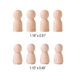 Best deal 🎉 1" Wooden Peg People by Creatology™ 🤩 -Cheap Creatology Store 10488598 4