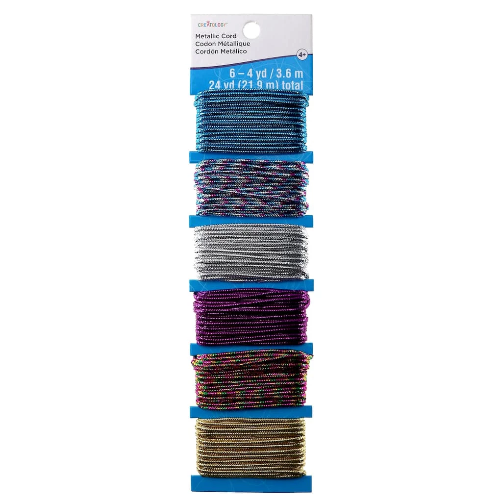 Promo โ 12 Packs: 6 ct. (72 total) Metallic Cords by Creatology™ ๐ฏ 3 Promo โ 12 Packs: 6 ct. (72 total) Metallic Cords by Creatology™ ๐ฏ