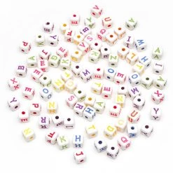 Best Pirce 👍 12 Packs: 100 ct. (1,200 total) Multicolored Alphabet Beads by Creatology™, 12mm ✔️ -Cheap Creatology Store 10489171 2 1