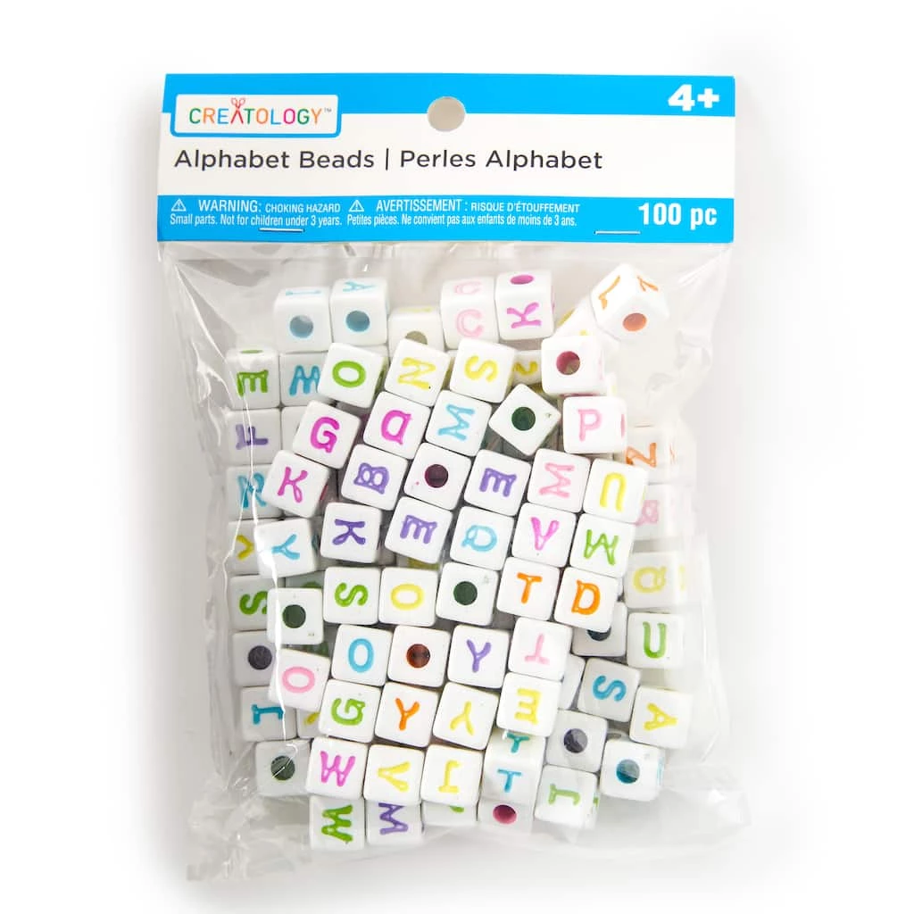 Cheap 🥰 Multicolored Cube Alphabet Beads By Creatology® ❤️ 5 Cheap 🥰 Multicolored Cube Alphabet Beads By Creatology® ❤️ - Image 3