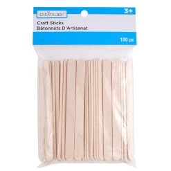 Wholesale ✨ 12 Packs: 100 ct. (1,200 total) 4.5" Wood Craft Sticks by Creatology™ 🎉 -Cheap Creatology Store 10529206 1