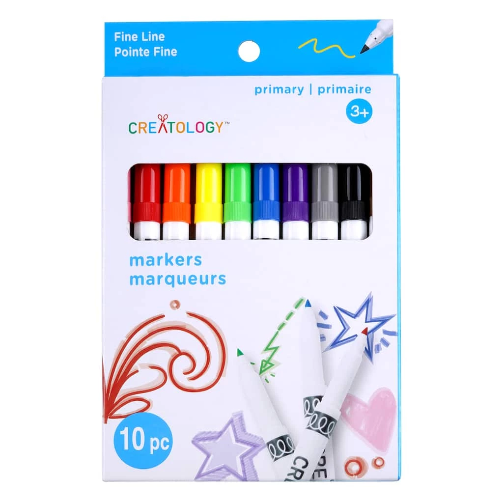 Hot Sale ✔️ Primary Fine Line Marker Set by Creatology® ⭐ 6 Hot Sale ✔️ Primary Fine Line Marker Set by Creatology® ⭐ - Image 4