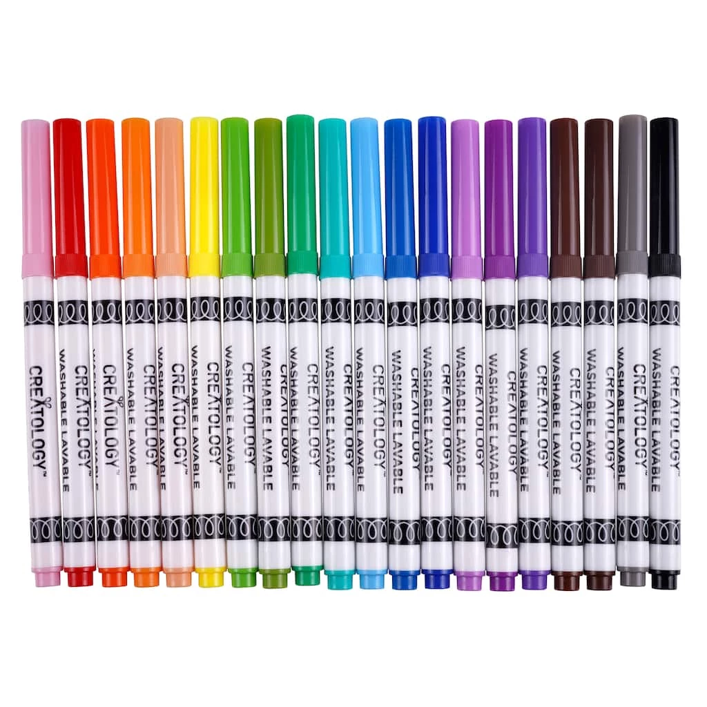 Discount 🛒 20 Color Round Tip Washable Marker Set by Creatology® ✔️ 3 Discount 🛒 20 Color Round Tip Washable Marker Set by Creatology® ✔️