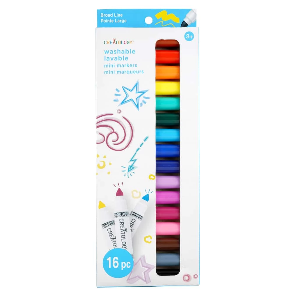 Budget โ Washable Broad Line Mini Markers by Creatology™ ๐ 4 Budget โ Washable Broad Line Mini Markers by Creatology™ ๐ - Image 2