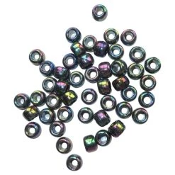 Best Sale 😍 Black Aurora Borealis Pony Beads by Creatology™, 6mm x 9mm 😀