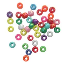 Hot Sale 🤩 12 Packs: 580 ct. (6,960 total) Aurora Borealis Pony Beads by Creatology™, 6mm x 9mm 🥰