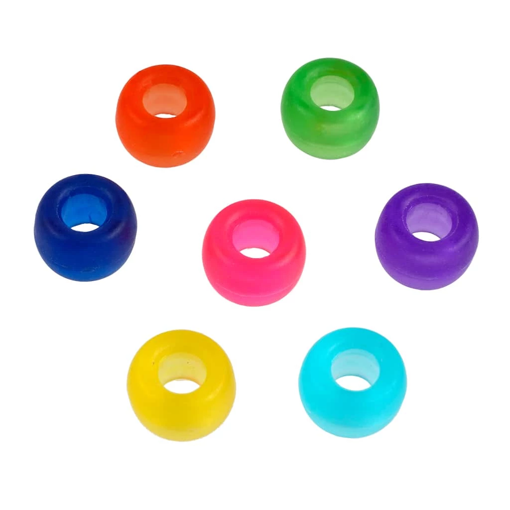 Brand new 🌟 Multicolor Pony Beads by Creatology™, 6mm x 9mm 😀 3 Brand new 🌟 Multicolor Pony Beads by Creatology™, 6mm x 9mm 😀 - Image 2