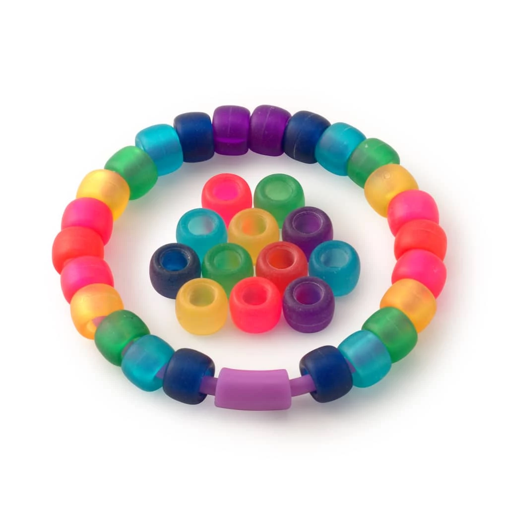 Brand new 🌟 Multicolor Pony Beads by Creatology™, 6mm x 9mm 😀 4 Brand new 🌟 Multicolor Pony Beads by Creatology™, 6mm x 9mm 😀 - Image 3