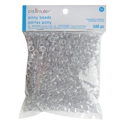 Promo 💯 Glitter Pony Beads by Creatology™, 6mm x 9mm 🛒