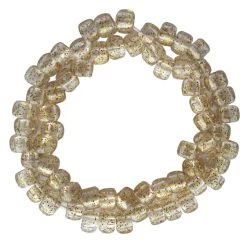 Best Sale 👏 12 Packs: 580 ct. (6,960 total) Gold Glitter Pony Beads by Creatology™, 6mm x 9mm ✔️ -Cheap Creatology Store 10647297 3