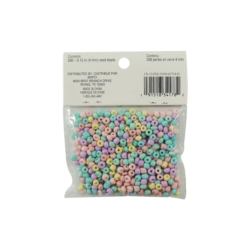 Cheapest 😉 12 Packs: 500 ct. (6,000 total) Pastel Seed Beads by Creatology™ 🛒 5 Cheapest 😉 12 Packs: 500 ct. (6,000 total) Pastel Seed Beads by Creatology™ 🛒 - Image 3