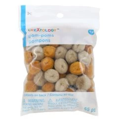 Best Sale ๐ 24 Packs: 65 ct. (1,560 total) 1/2" Mixed Brown Pom Poms by Creatology™ โ๏ธ