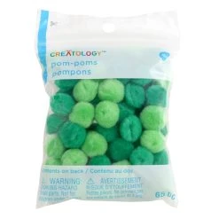 Promo 😉 24 Packs: 65 ct. (1,560 total) 1/2" Mixed Green Pom Poms by Creatology™ 🧨