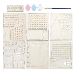 New 🔥 House Color-In 3D Wood Puzzle by Creatology™ 🌟 -Cheap Creatology Store 10662050 2