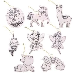 Brand new 🎉 Magical Color-In Wood Ornaments by Creatology™ ⌛