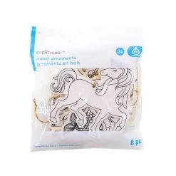 Best Sale ❤️ 12 Packs: 8 ct. (96 total) Magical Color-In Wood Ornaments by Creatology™ 🌟 -Cheap Creatology Store 10662064 3 1