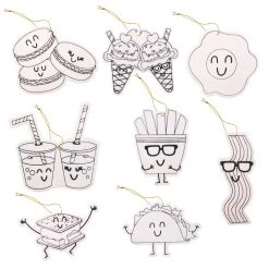 Best Sale 👏 Food Color-In Wood Ornaments by Creatology™ ✨