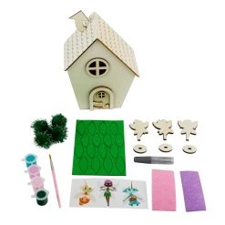 New 🌟 6 Pack: Fairy House Color-In 3D Wood Puzzle by Creatology™ 🤩 -Cheap Creatology Store 10662097 2 1