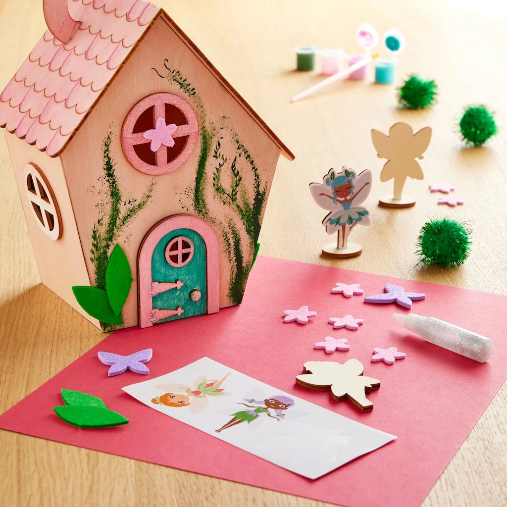 Cheap ✨ Fairy House Color-In 3D Wood Puzzle by Creatology™ 🤩 4 Cheap ✨ Fairy House Color-In 3D Wood Puzzle by Creatology™ 🤩 - Image 2