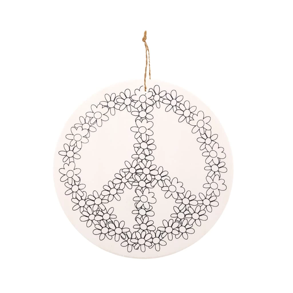 Buy ๐ Peace Sign Color-In Wood Ornament by Creatology™ ๐ฅฐ 3 Buy ๐ Peace Sign Color-In Wood Ornament by Creatology™ ๐ฅฐ