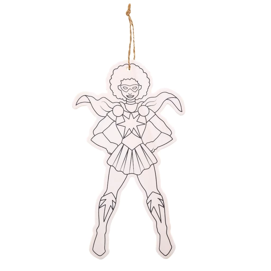 Best Sale 🔔 24 Pack: Superhero Color-In Wood Ornament by Creatology™ 😍 3 Best Sale 🔔 24 Pack: Superhero Color-In Wood Ornament by Creatology™ 😍