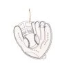 Coupon 🎁 Baseball Glove Color-In Wood Ornament by Creatology™ 😉 -Cheap Creatology Store 10662436 1