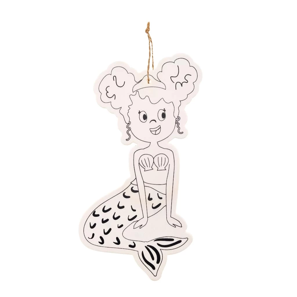 Discount ✔️ 24 Pack: Mermaid Color-In Wood Ornament by Creatology™ 😀 3 Discount ✔️ 24 Pack: Mermaid Color-In Wood Ornament by Creatology™ 😀