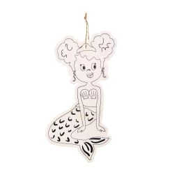 Best Pirce 🎉 Mermaid Color-In Wood Ornament by Creatology™ 🔔
