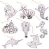 Budget 🧨 12 Packs: 8 ct. (96 total) Sealife Color-In Wood Ornaments by Creatology™ 👏 -Cheap Creatology Store 10663220 1 1