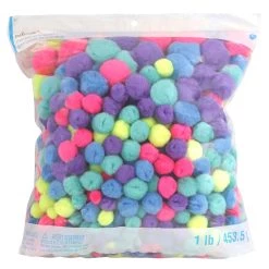 Hot Sale ⌛ 6 Pack: 1lb. Neon Pom Poms by Creatology™ 🥰