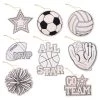 Promo 😀 Sports Color-In Wood Ornaments by Creatology™ 🥰 -Cheap Creatology Store 10663223 1