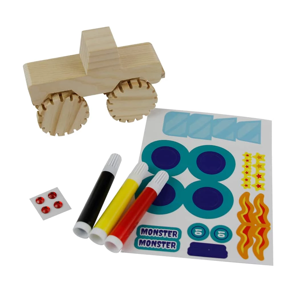 Hot Sale ๐ 12 Pack: Monster Truck Color-In 3D Wood Puzzle by Creatology™ ๐ 4 Hot Sale ๐ 12 Pack: Monster Truck Color-In 3D Wood Puzzle by Creatology™ ๐ - Image 2