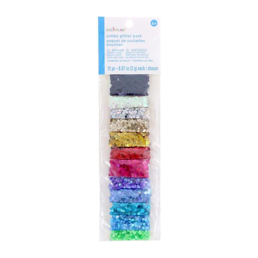 Best Pirce ❤️ Rainbow Jumbo Glitter Pack by Creatology™ 🤩 3 Best Pirce ❤️ Rainbow Jumbo Glitter Pack by Creatology™ 🤩