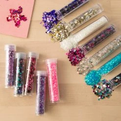 Deals 🌟 12 Packs: 12 ct. (144 total) Sparkles & Shapes Glitter Shaker Variety Pack by Creatology™ 🤩 -Cheap Creatology Store 10665194 21 1