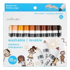 Best Pirce 🧨 12 Packs: 10 ct. (120 total) Skin Tone Broad Line Washable Marker Set by Creatology® 👍