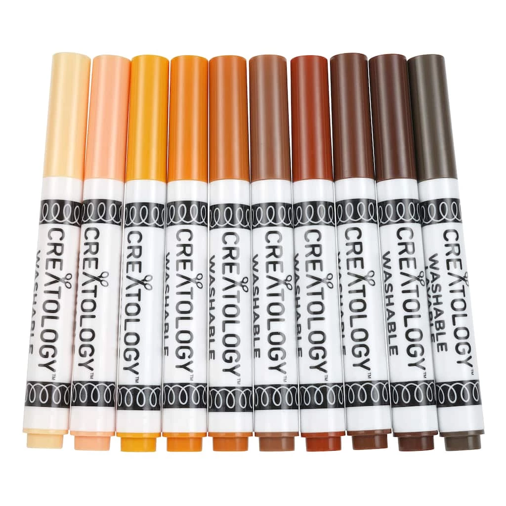 Coupon 😍 Skin Tone Broad Line Washable Marker Set by Creatology® 🛒 5 Coupon 😍 Skin Tone Broad Line Washable Marker Set by Creatology® 🛒 - Image 3